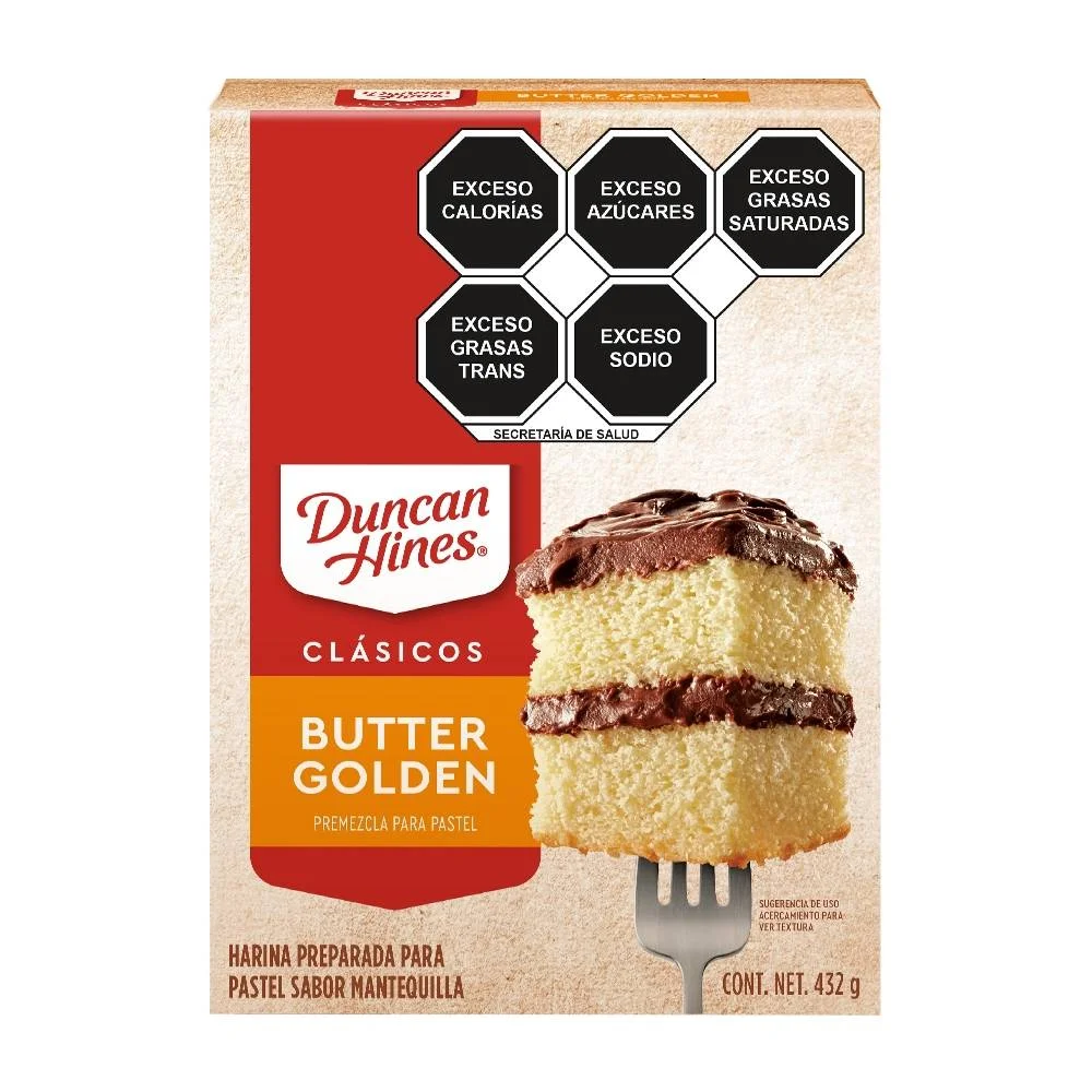 Duncan Hines Harina para Pastel Butter Golden 432 g